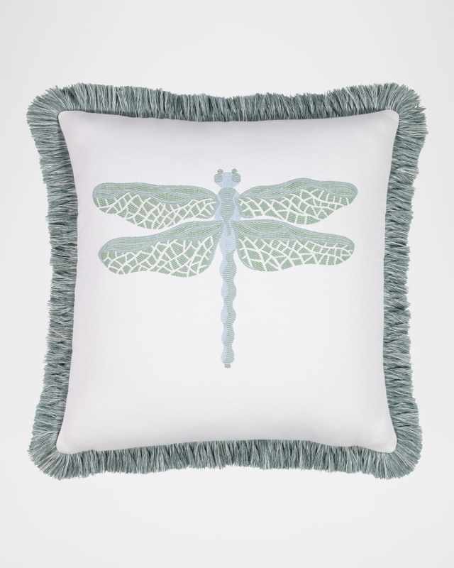 Dragonfly Indoor/Outdoor Pillow, 20" Square